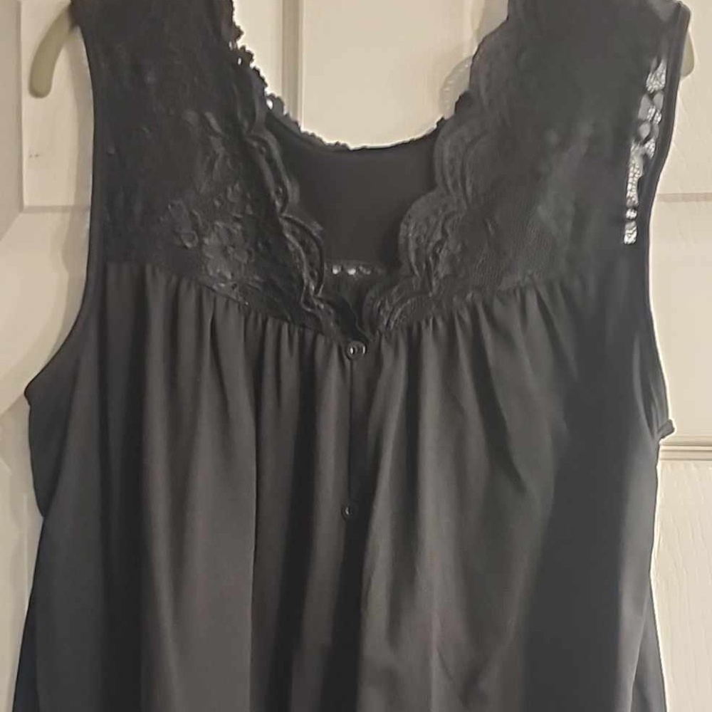Black embroidery top